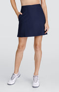 Night Navy Textured Skort