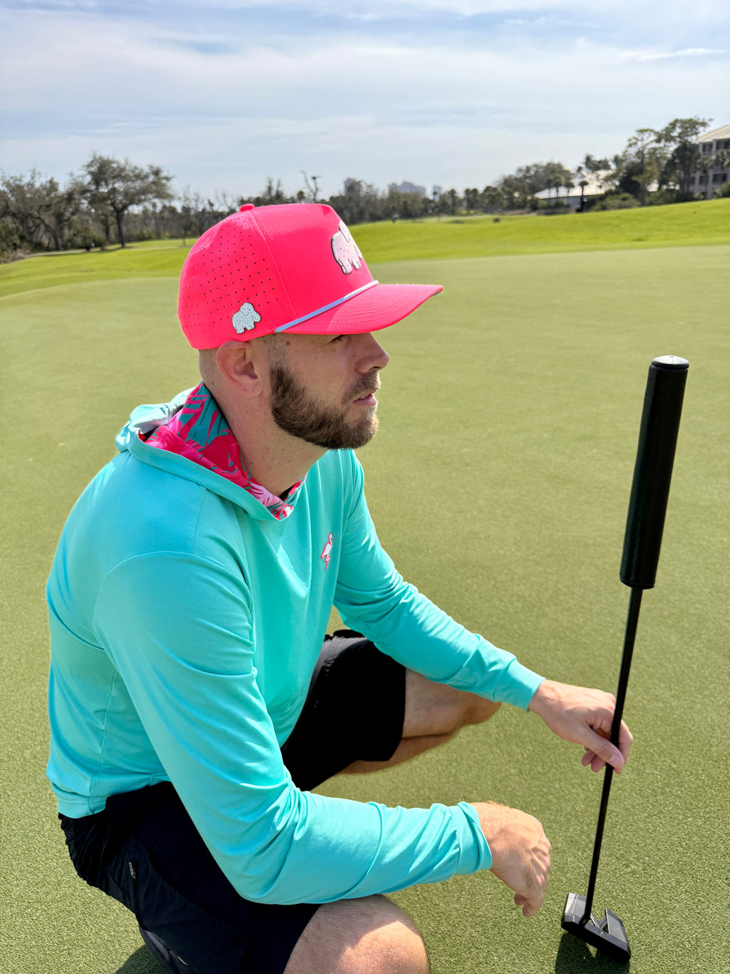 Frosted Elephant Golf Hat