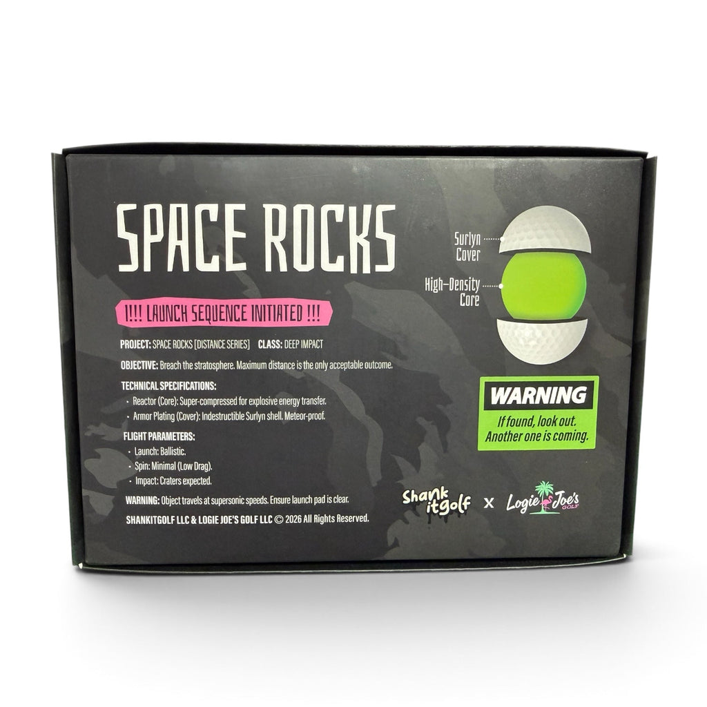Space Rocks Distance Golf Balls