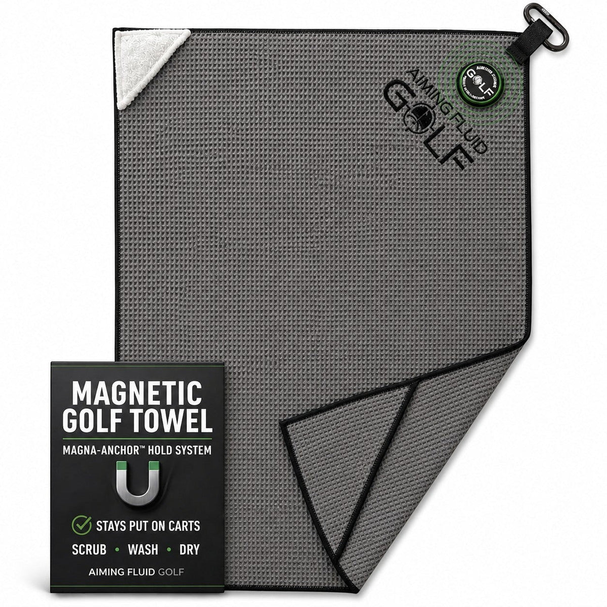 Magna-Anchor Magnetic Golf Towel
