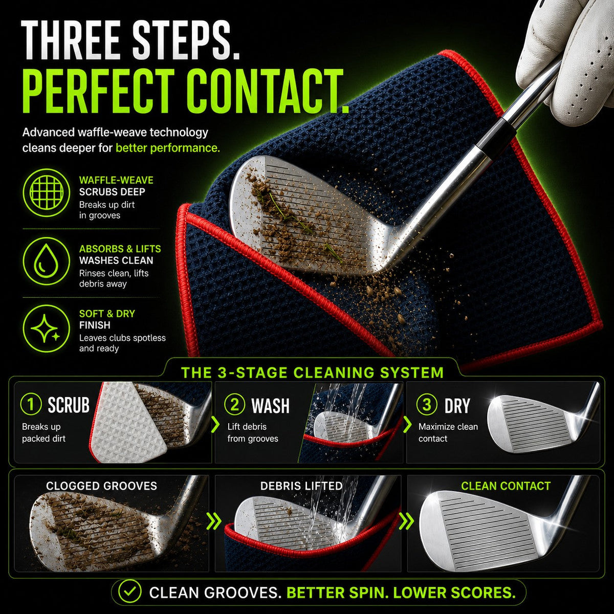Magna-Anchor Magnetic Golf Towel