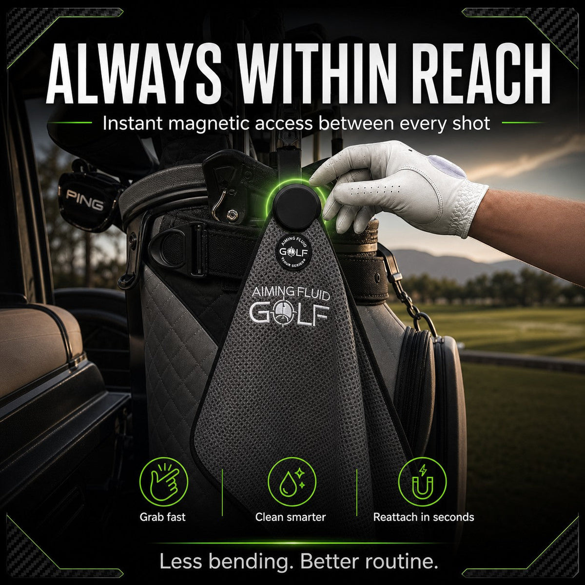 Magna-Anchor Magnetic Golf Towel